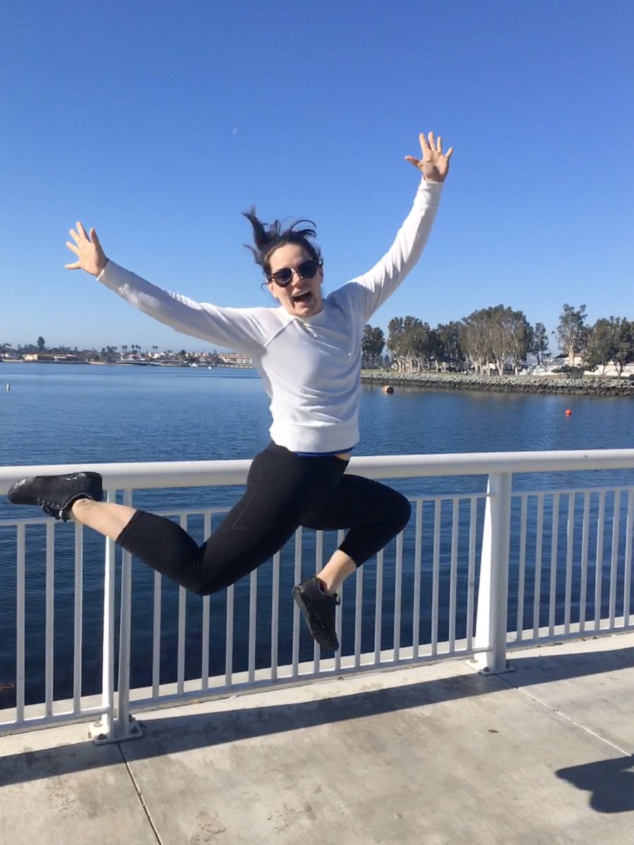 DVLessard's tweet photo. @bergerlab_vt made it to San Diego! Took advantage of our bodies being on EST with an early AM workout, walk to breakfast, and a stroll on the waterfront. Soaking up all of the Vit D and warmth we are lacking in Vermont right now 🥰 Next up: #BPS20 Motility&amp;Cytoskeleton subgroup https://t.co/bzGganuqtD