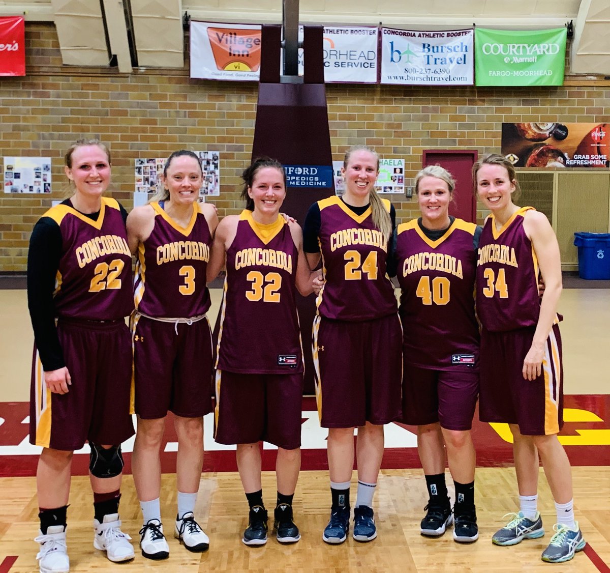 It’s Cobber Wbb Alumni Day!!! So excited to welcome back so many great Cobbers! #TheyStillGotIt #TraditionANDFamily