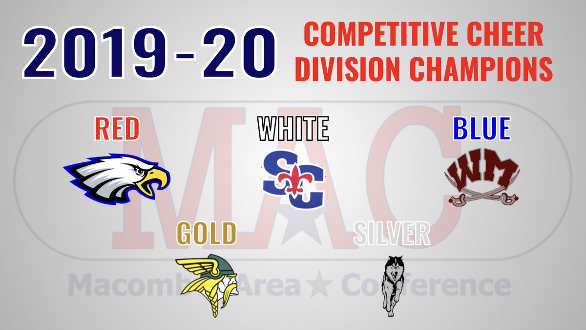 Congratulations to our Competitive Cheer Division Champions!