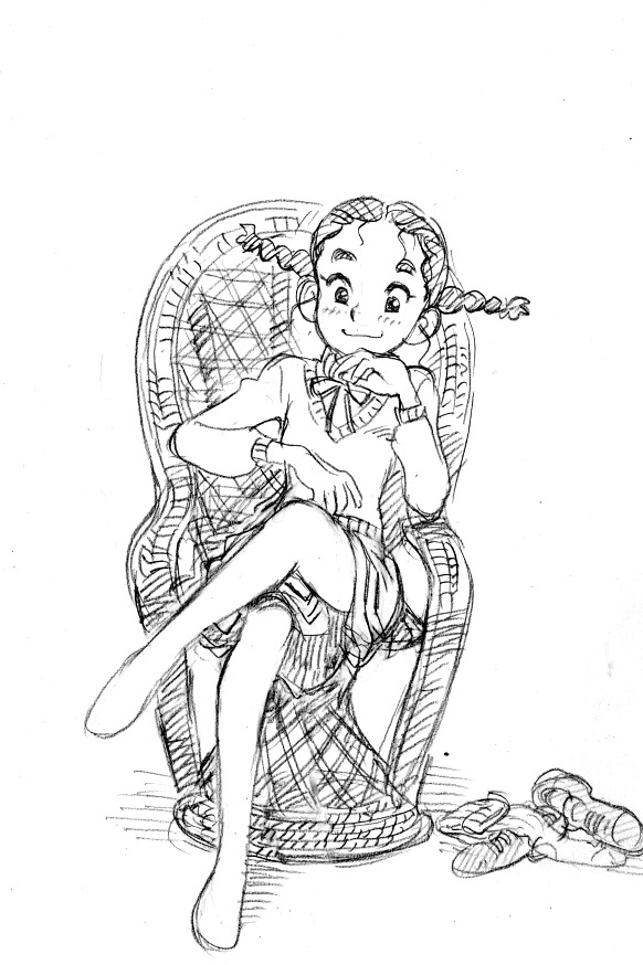 私のあしながおじさんOP　ジュディ セル画 私のあしながおじさんOPジュディ セル画