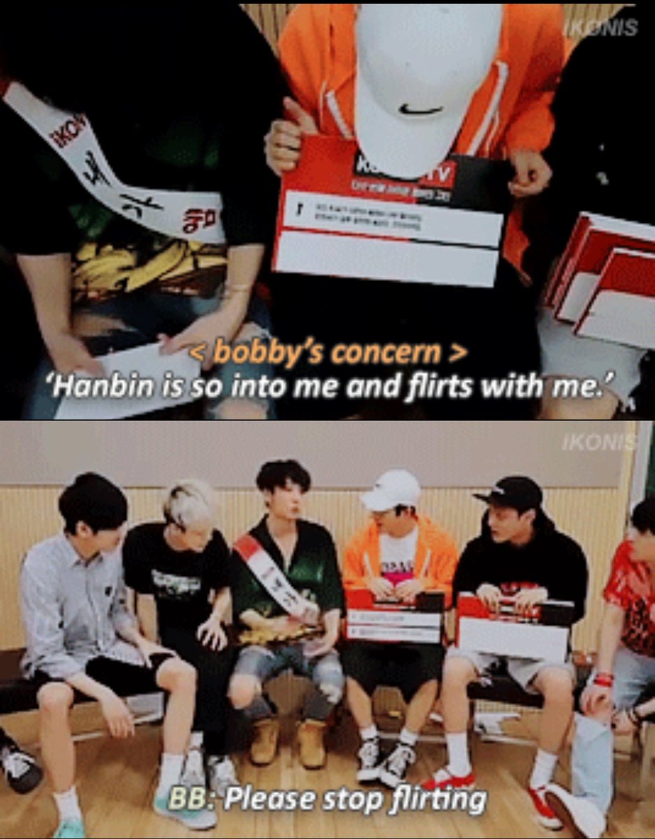 this whole conversation. Hanbin really knows how to tease Jiwon 