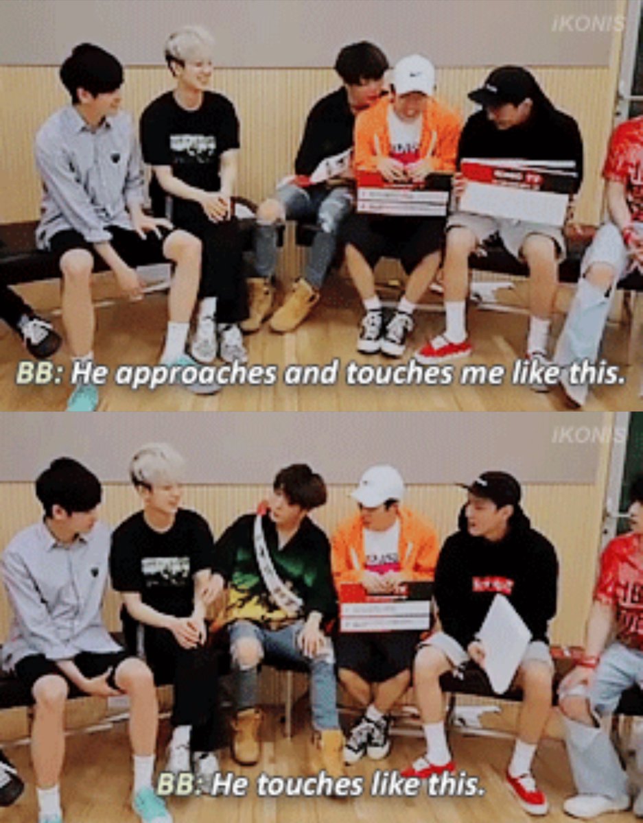 this whole conversation. Hanbin really knows how to tease Jiwon 