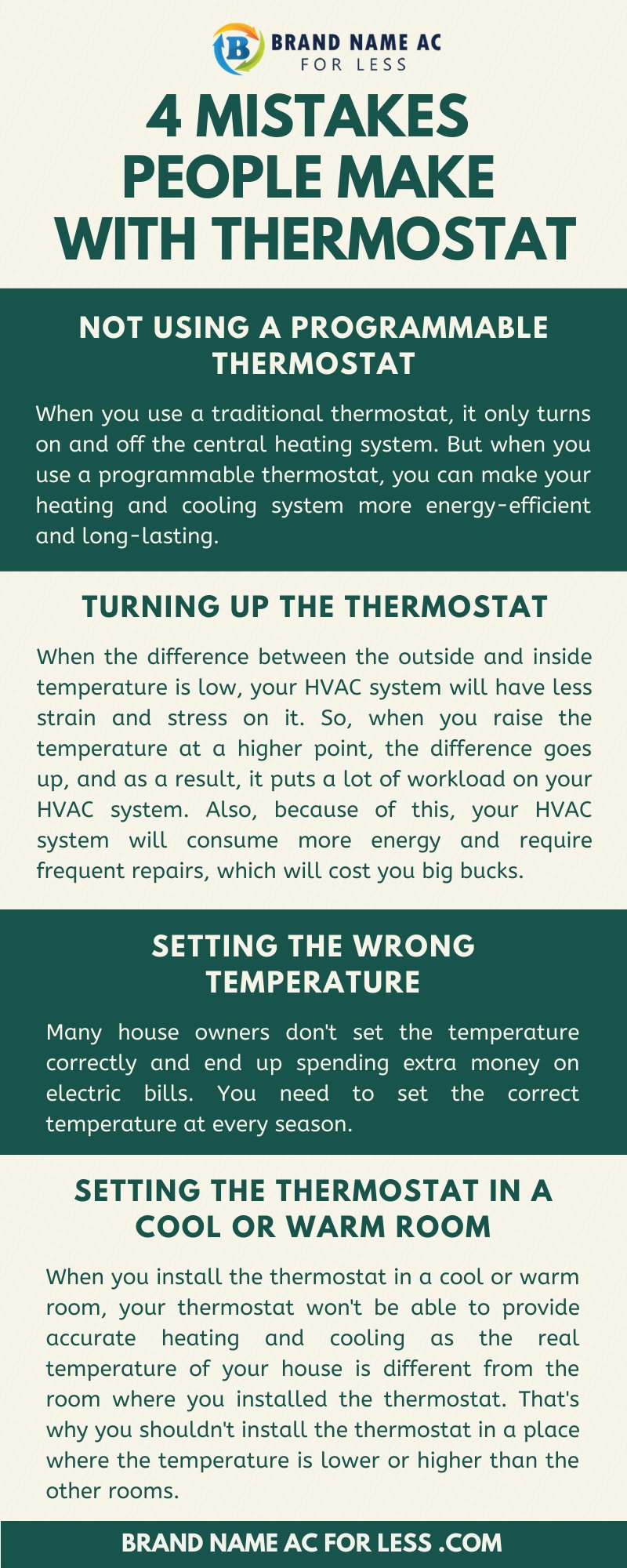 4 Mistakes People Make With Thermostat