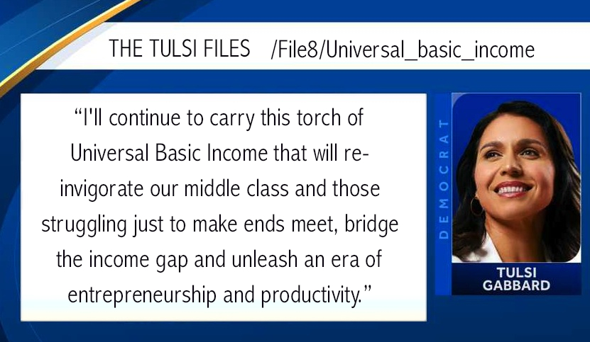 PiotrJaranowsk1's tweet photo. The #TulsiFiles. File 8: #UniversalBasicIncome
#TulsiGabbard #AlohaGang #Tulsi2020 #UBI #incomegap #entrepreneurship #economy #TulsiYangAlliance https://t.co/wOJvFFz0Ed