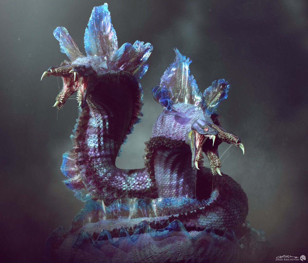 Monstermash042's tweet photo. Snake monster for a cancelled project. https://t.co/cHEBqP5zTP