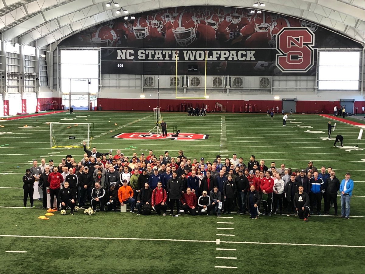 ⁦<a href="/NCFC_Youth/">NCFC Youth</a>⁩ coaches in the Close-King Indoor Practice Facility today!