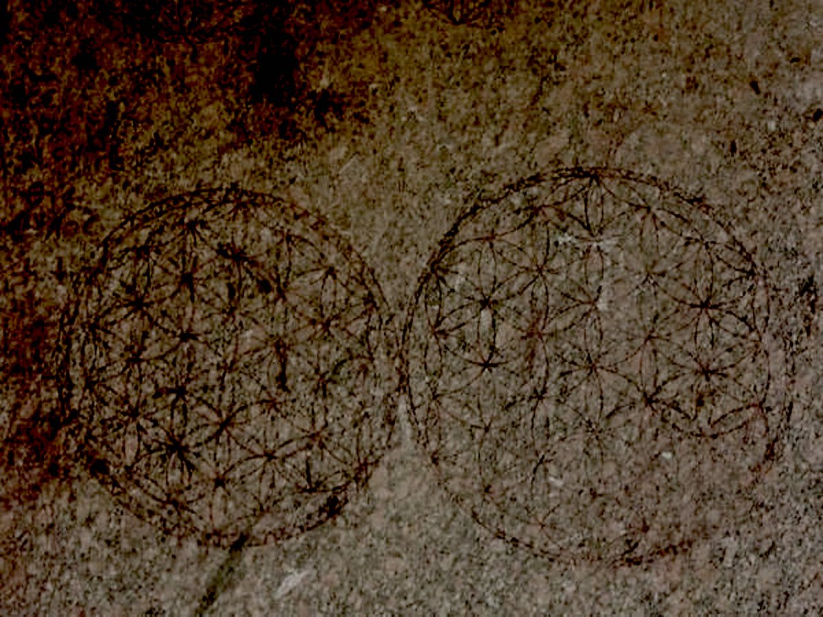 MrEwanMorrison's tweet photo. The Flower of Life is a mathematical form that can be found as far back as 6500BC in Egypt at the Temple of Osiris. Also in the Forbidden City, China; synagogues in Galilee &amp; in temples across India &amp; Spain. Leonardo da Vinci rediscovered the form. It also occurs in cell division https://t.co/UBzflz09kS
