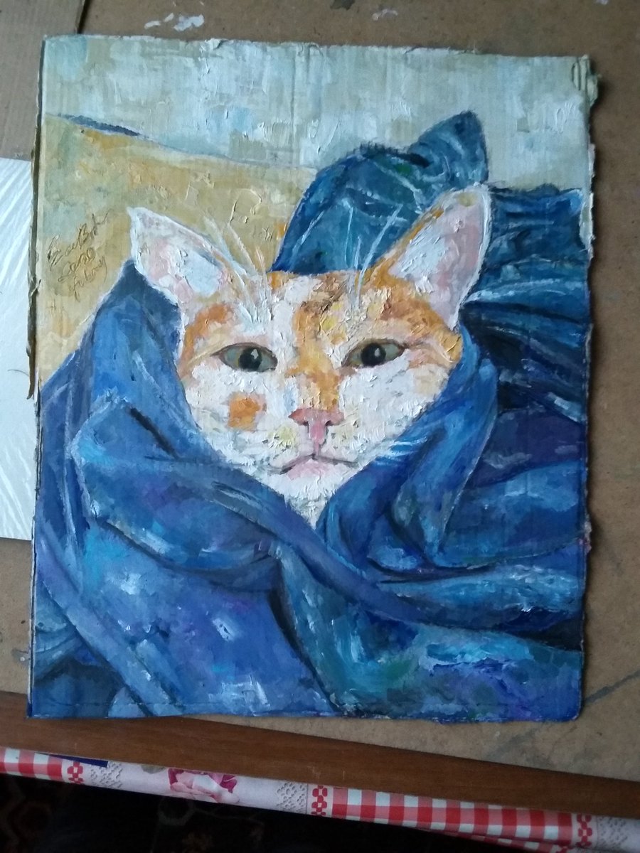 Cookie, what do you see in him? Painting lions on the back of a cookie tin?
34x28 box
Oil paint on box

#art #drawing #egeuniversity #painting #deafartist  #izmir #sketch #portrait #drawing #drawart #realartist #artwork #oilpainting #cat #abstractpainting  #contemporarypaint