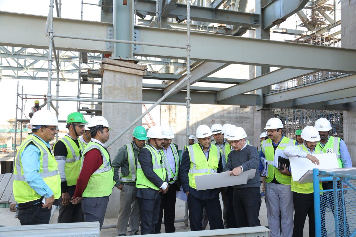 amitabhk87's tweet photo. The making of Asia’s biggest Exhibition Cum Convention Centre Cum Arena in Asia at Dwarka linked with Metro, Highway &amp; Airport. Will drive India’s emergence as a MICE ( meetings,incentives, conventions &amp; exhibitions) market. Delighted to inspect &amp; see rapid progress on ground. https://t.co/5mLgn5fIzw