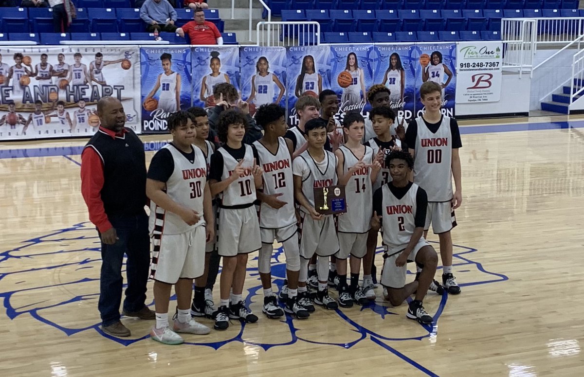 Union 8 White are National League Champions! Solid victory over Sand Springs 57-38!  Congrats! 🎉🙌🏀