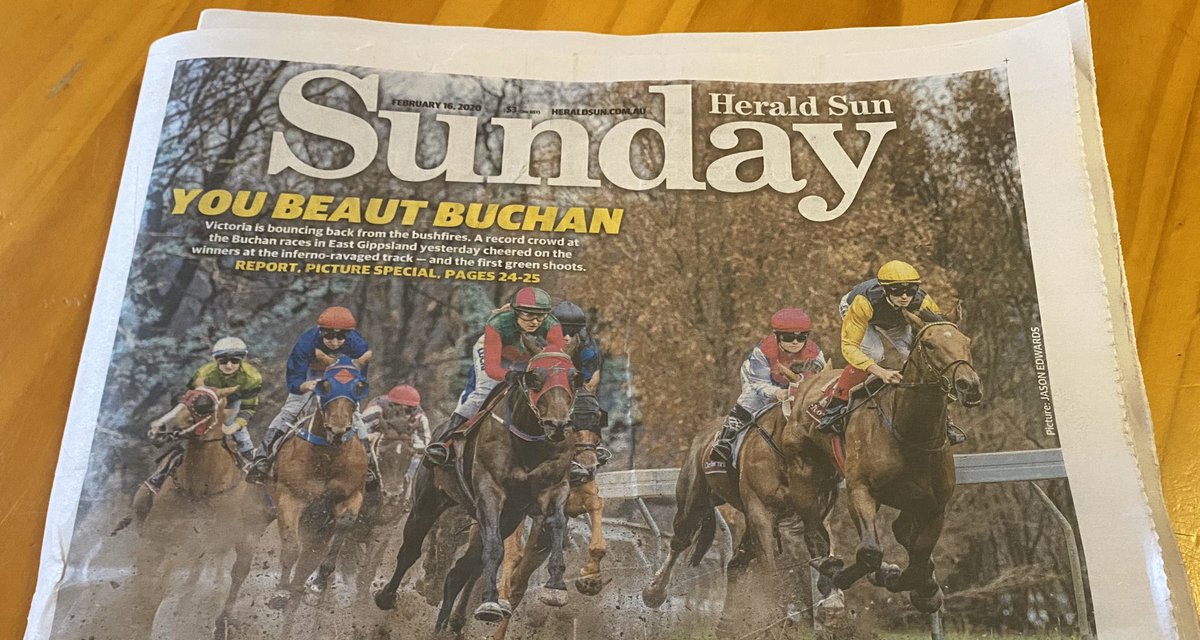 What a brilliant photograph on the front page of the <a href="/SundayHeraldSun/">SundayHeraldSun</a> today.