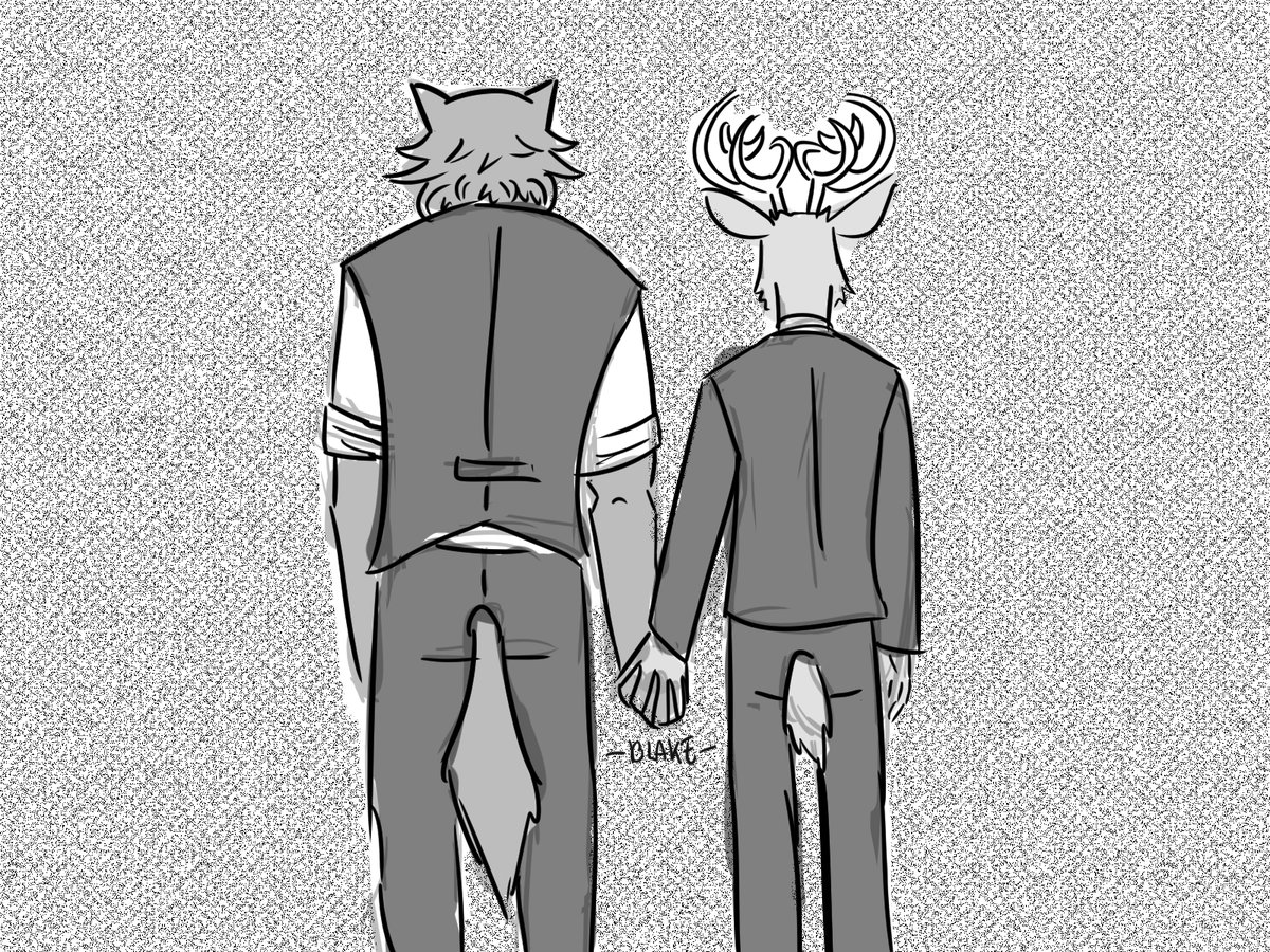 Again, not RWBY, but BEASTARS is my valentine 🥺

#BEASTARS #Legosi #Louis #Lougosi