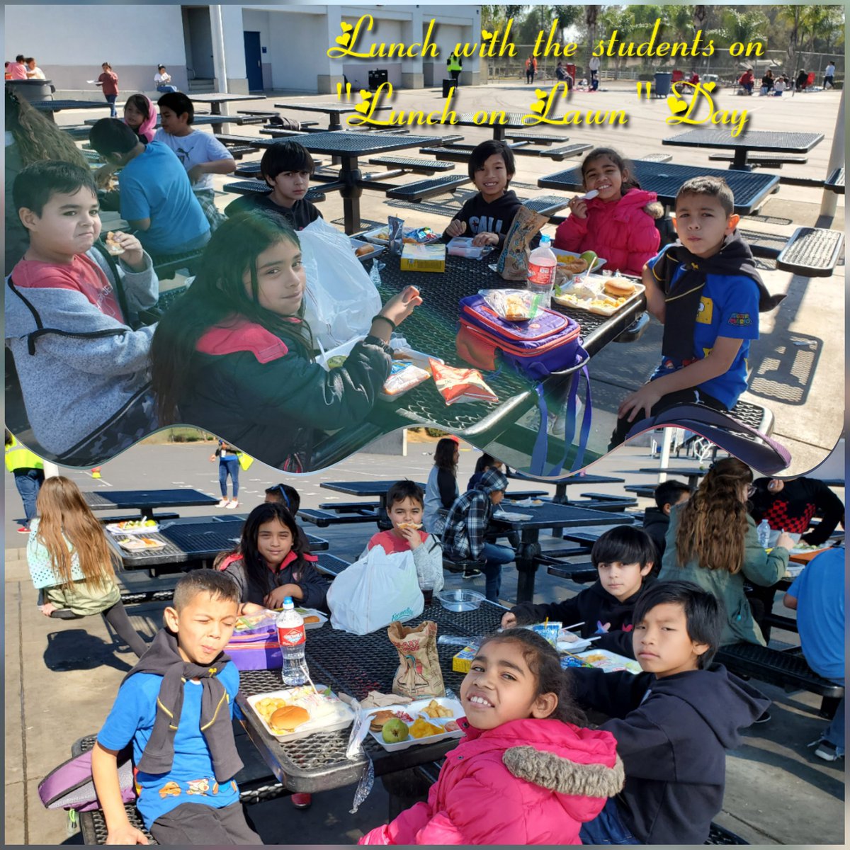 Lunch with my students at Columbia <a href="/ShawnessyWatts/">Shawnessy Watts</a> <a href="/Columbia_VVUSD/">Columbia Elementary</a>