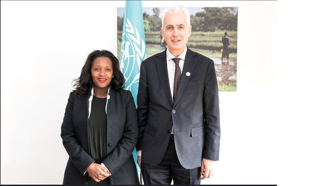 annie_nyagah's tweet photo. Held successful  talks with FAOs Deputy DG Mr. Thomas Laurent @ FAO Headquarters Rome.
We discussed On the need for FAO to engage young Kenyans as Interns n  subsequently provide the Junior Professionals with employment opportunities at Country office, Regional, Sub-Regional HQs https://t.co/SfqMpaT6eW