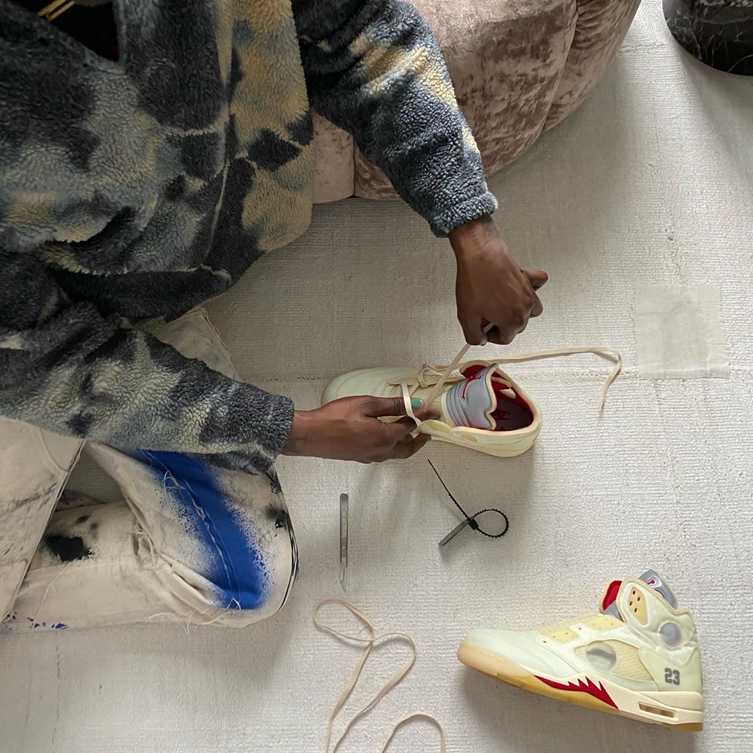 Modern Notoriety on X: A second Off-White x Air Jordan 5 colorway