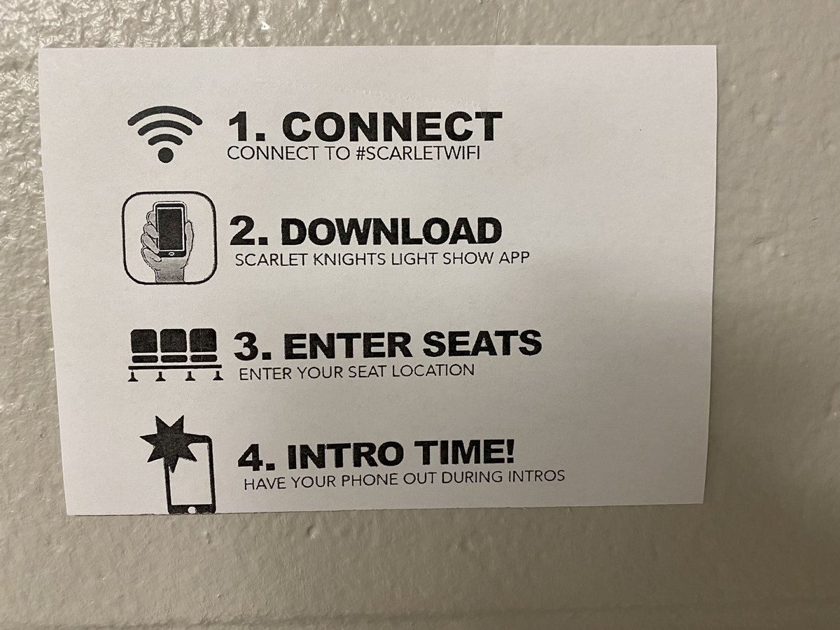 RutgersRadio's tweet photo. Important instructions for all attendees of today’s @RutgersMBB game.  #GardenStatement #RHoops https://t.co/1c0r6ykjgb