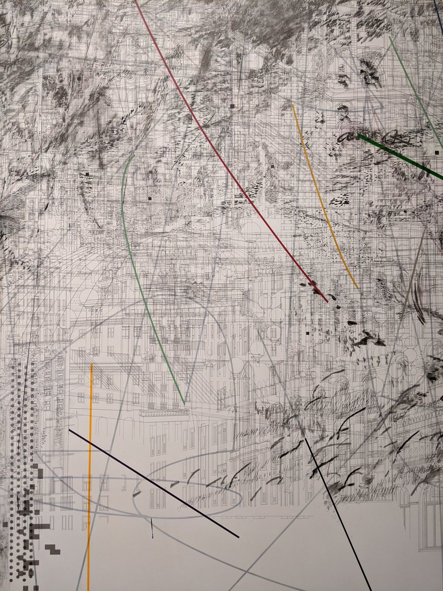 Julie Mehretu's work is much more intricate than expected! @LACMA @Art1AUCSB