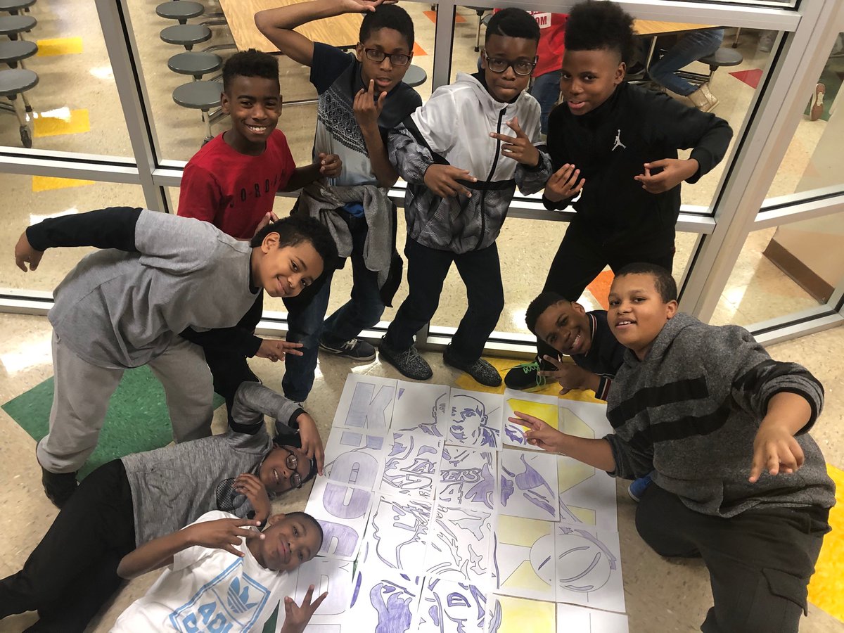 JoiDuncan8's tweet photo. When one of your 5th grade boys says “Can we do a tribute to Kobe?” ... and you stay up till “God knows what hour” to deliver... https://t.co/e4QnBLSLPc