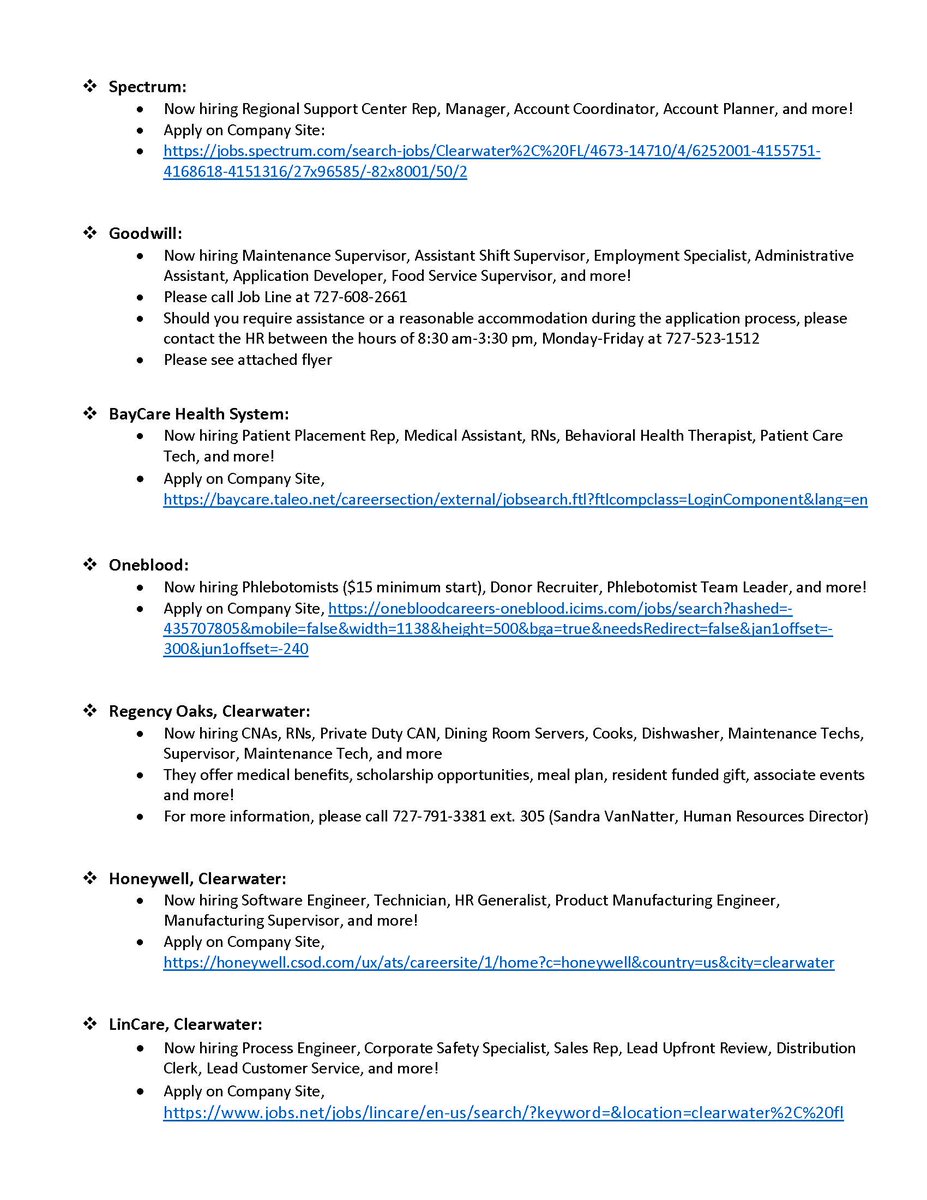 PHCSchool's tweet image. Job Fairs and Hiring Events in Feb. 2-10-20  Find out more here:
pcsb.org/cms/lib/FL0190…