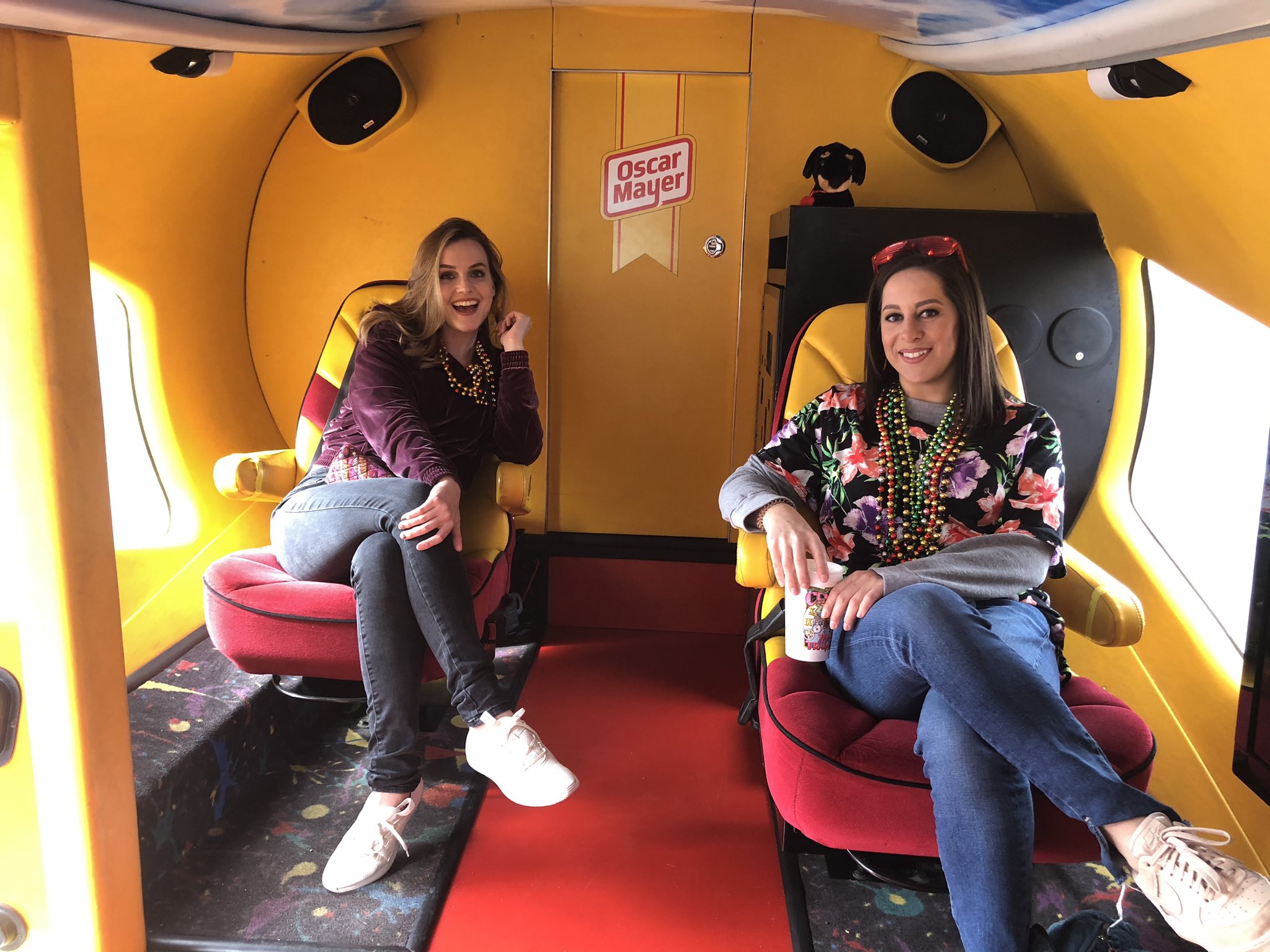 Jamie Ostroff, MLS on Twitter: &quot;What a day— @alison_lorraine and I said  hello to Karl Malone and hitched a ride in THE Weinermobile... and the  Centaur parade hasn&#39;t even started yet! #mardigras⚜️