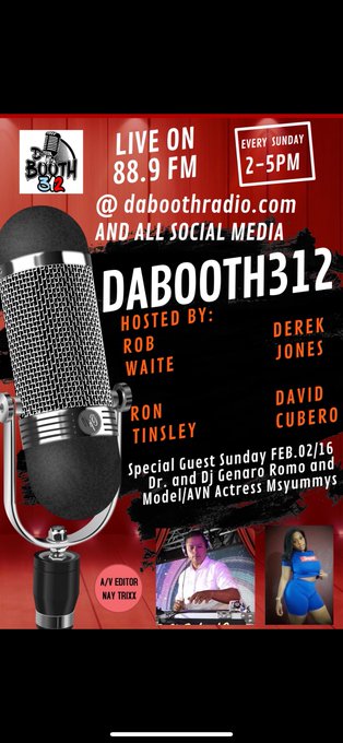 Catch Ms Yummy Live on Air in Chicago this Sunday at DABOOTH312 Tune in for this Yummy Special @msyummys<a href="/tag/wydesydeproductions"class="tags"><span>#wydesydeproductions</span></a><a href="/tag/onlyfans"class="tags"><span>#onlyfans</span></a><a href="/tag/msyummys"class="tags"><span>#msyummys</span></a><a href="/tag/yum"class="tags"><span>#yum</span></a>