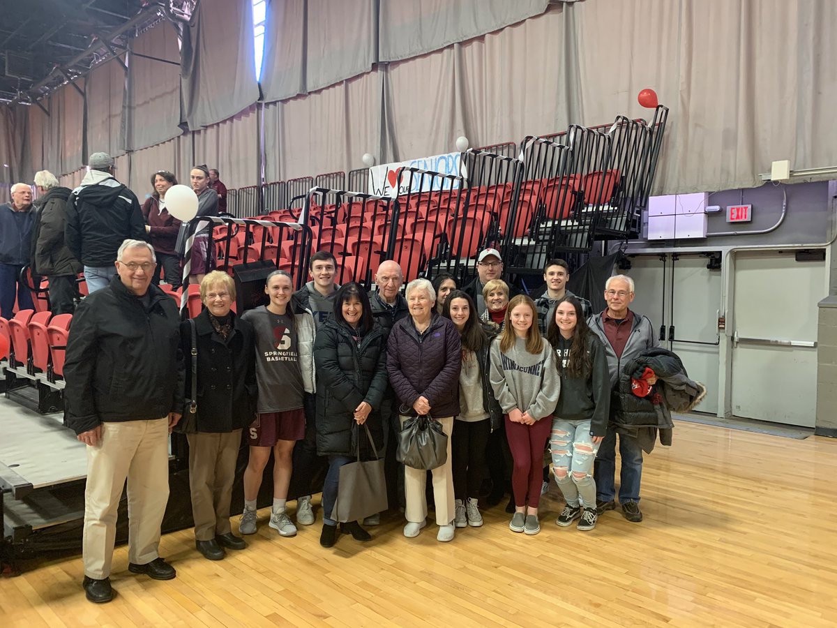 Big family turn out for Lauren and a big win vs MIT.