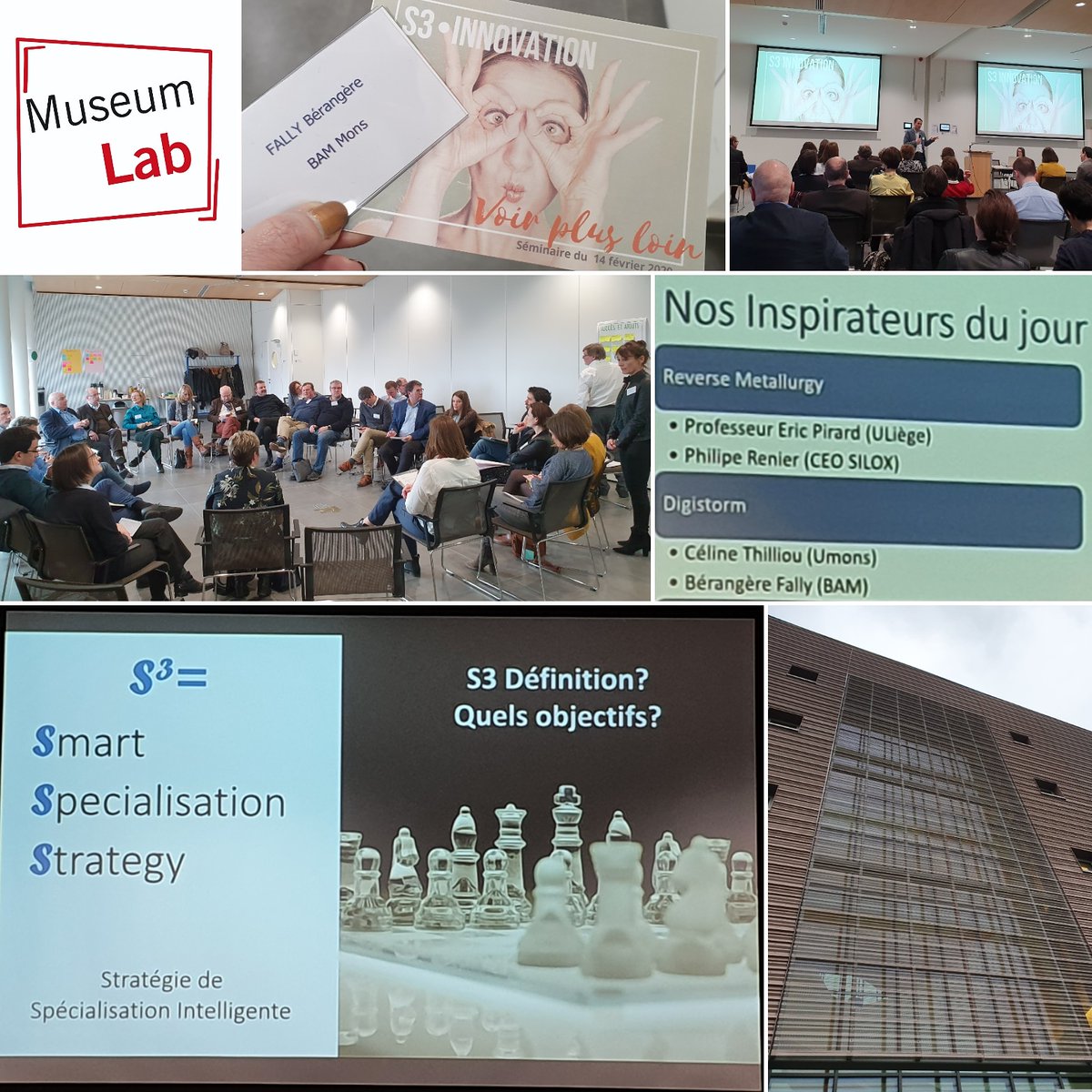BerengereFally's tweet photo. Au séminaire #S3wallonne pour valoriser le travail de #MuseumLab avec les #entreprises dans une dynamique de #livinglab avec l'@umons/ @numediart/@ClickLivinglab 
#culture #numérique #économie #icc #wallonie #stratégie #spécialisation #intelligente #smartspecialisationstrategy https://t.co/MhCh36z9F2