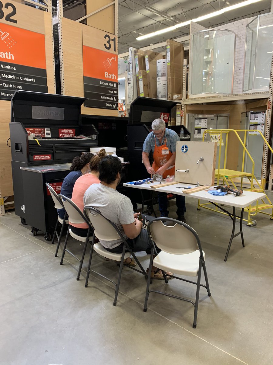 Plumbing Guru Ron giving and electrical and plumbing PK for our customers this morning.  Great job Ron.