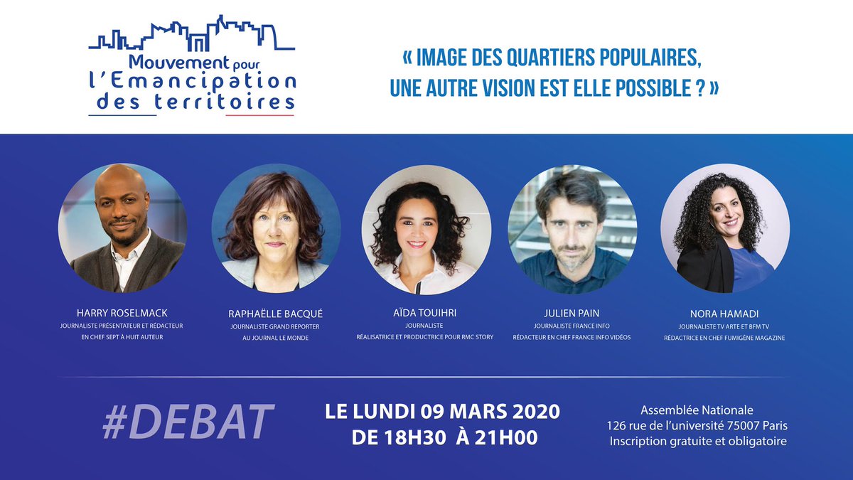 L’image des quartiers populaires, une autre vision est elle possible ? 
Venez en débattre avec nos experts ! 

Inscription gratuite et obligatoire par ici 👇🏻
eventbrite.fr/e/billets-imag…