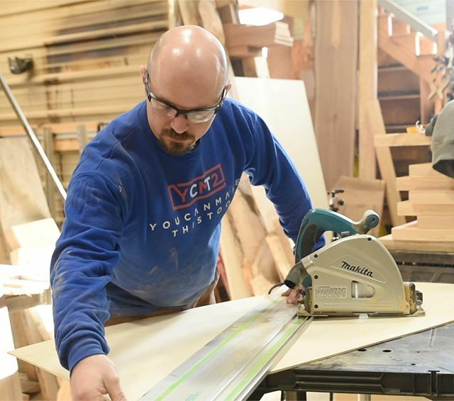 The end of January I was up in Kentucky and did a collab with <a href="/brudaddy/">Brudaddy</a> at @lakesidewoodworksky shop! Bruce and I released our videos this week, link in bio if you're interested - and be sure to check out Bruce and watch his video too! #tracksaw #woodwor… ift.tt/39DjTVP
