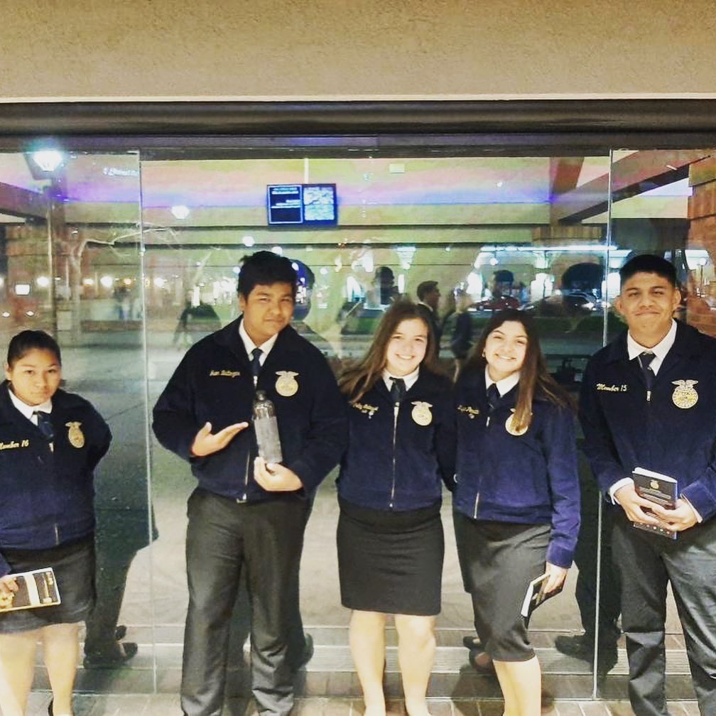 These five students had fun developing their leadership skills at MFE &amp; ALA this weekend in Modesto!