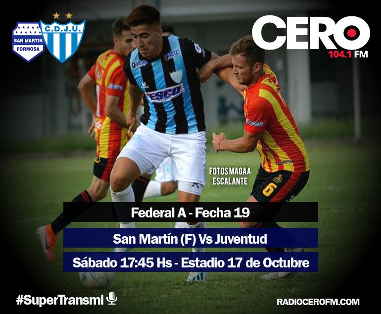 EN VIVO: SAN MARTÍN (F) VS JUVENTUD
👉RadioCeroFM.com