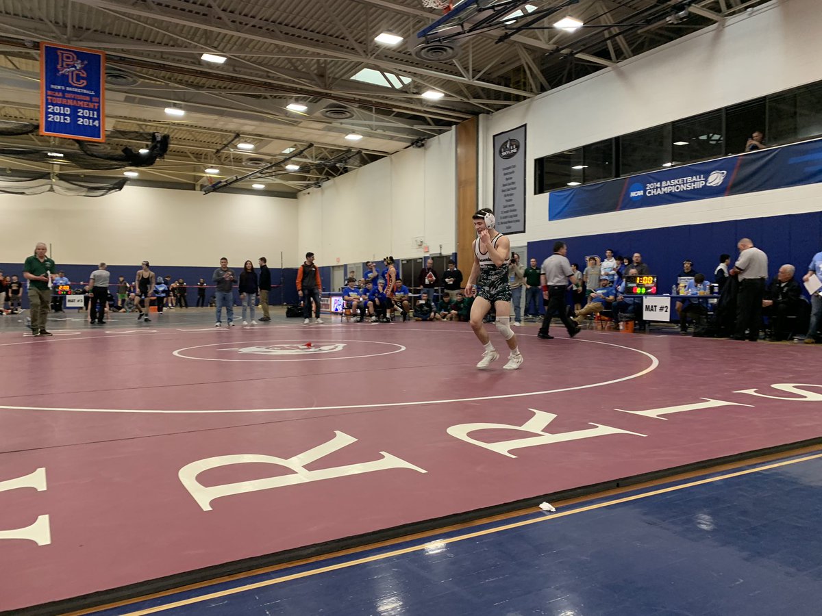 2020 Section 1 Champion (4x) with a pin in the first period, Lenny Balducci. Go Panthers!