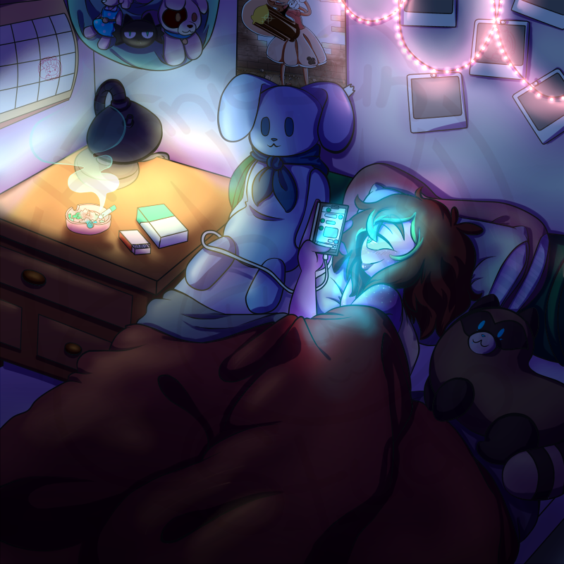 Mooshi_Muffin's tweet photo. The finale! Though she is probably blinded by the light. #projectsugar #unoeyisha #monster #monstergirl #cyclops #cyclopsgirl #freckles #cellphone #latenight #latenite #smoke #smoking #plushies #dolls #texting #bedroom #roomdesign https://t.co/hjClVotwtb