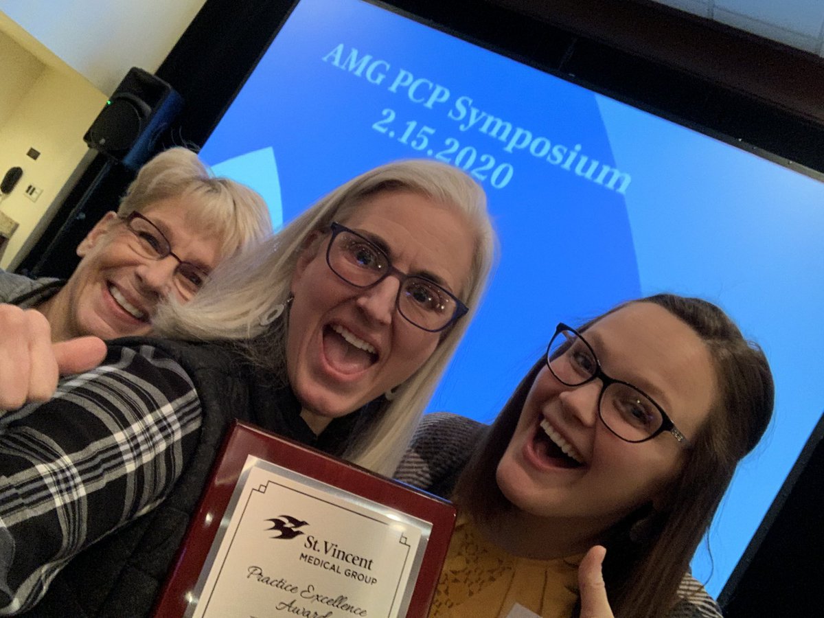 HelmsAPRN's tweet image. 1st place Pratice Excellence award for mid-size practice #Ascension Medical Group Indiana Primary Care - so proud of our dedicated Union City team 1 MD 3 NPs awesome staff #AMG