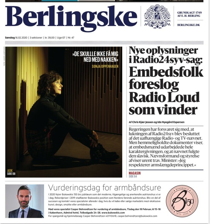 larsnp's tweet image. I efteråret afdækkede vi en række usædvanlige forhold bag radioudbuddet, som alle gik 24syv imod. Søndagens afsløring viser, at beslutningen om at lukke 24syv reelt blev truffet af ministerens embedsmænd. Al snak om politisk armslængde må fremover placeres i kategorien satire.