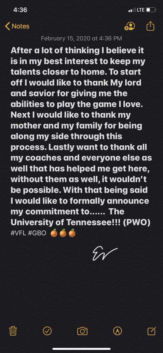 euniquev3's tweet photo. Recruitment closed. @Vol_Football @CoachJPruitt @CoachStiff @CoachRosser2x https://t.co/B6QrN9UrI5