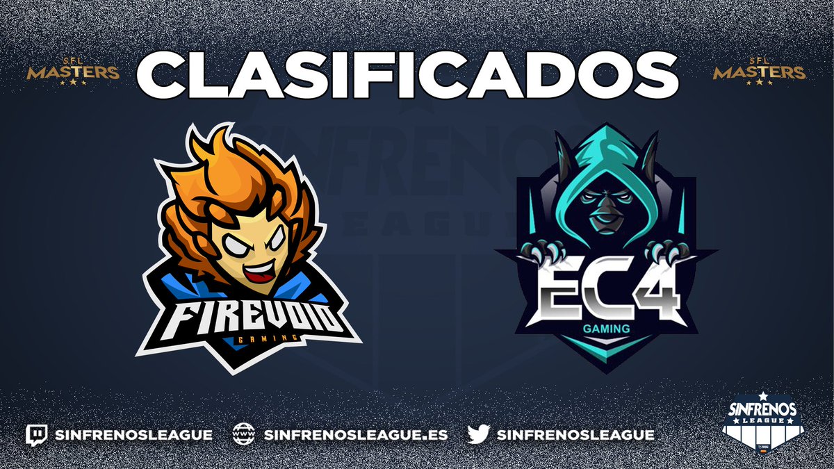 📌Tras el clasificatorio de hoy, estos son los equipos que se aseguran la plaza para la 1ª Edición de la #SFLMastersSeries

🥇 @EC4Gaming 
 
🥈 @FireVoidGaming 

¡Enhorabuena y gracias a todos los equipos que habéis participado!💙

#SomosSFL