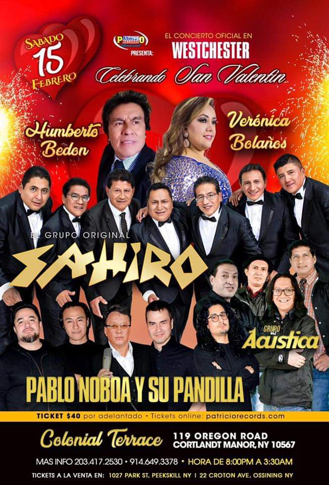 GRUPOSAHIRO's tweet photo. Hoy nos vemos en #Westchester y en #Queens. La #GiraUsa2020 continúa... 
¿Cuál de nuestras canciones dedicaste a tú valentín? https://t.co/E33eJ7TLPB