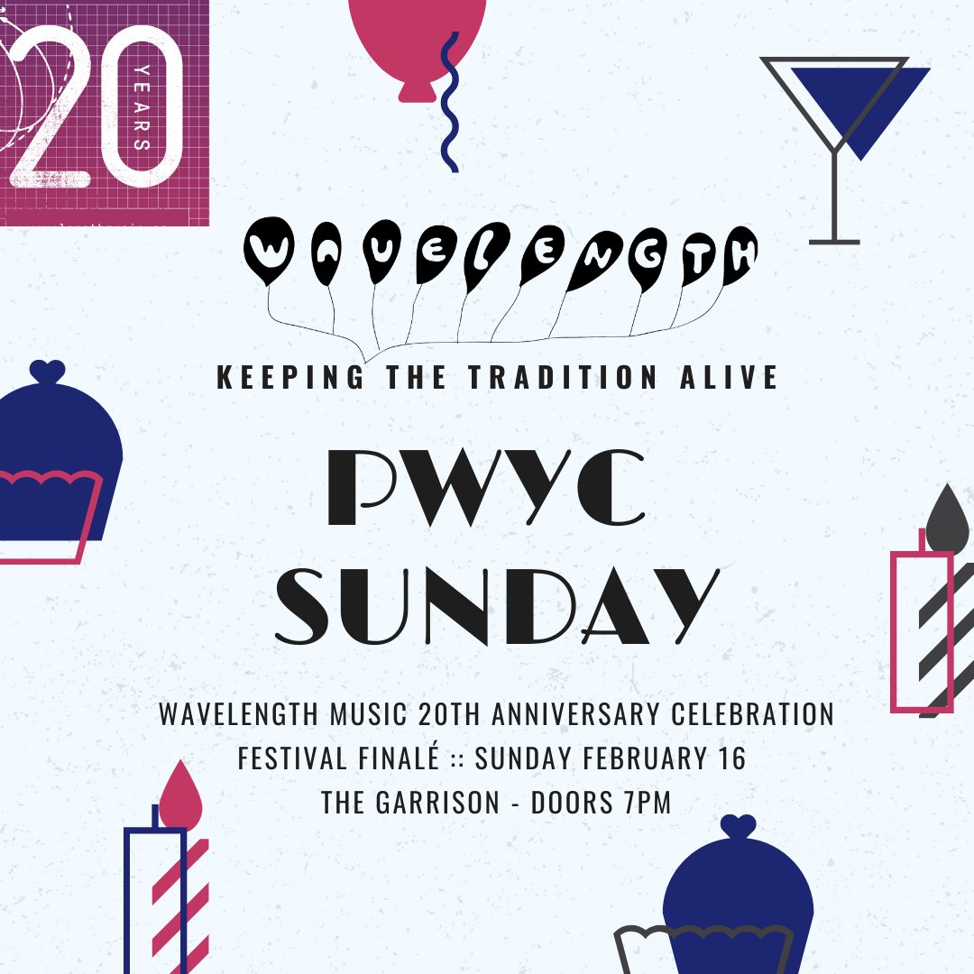 wavelengthmusic's tweet image. We're throwin' it back to how it all began w/ a PWYC SUNDAY NIGHT! We want to keep the tradition alive &amp;amp; celebrate the finale to an incredible #WinterFest. We don’t want cost to be a factor - come shake the dust @TheGarrisonTO w/ the Wavelength Family &amp;amp; pay what you can! #WL2020