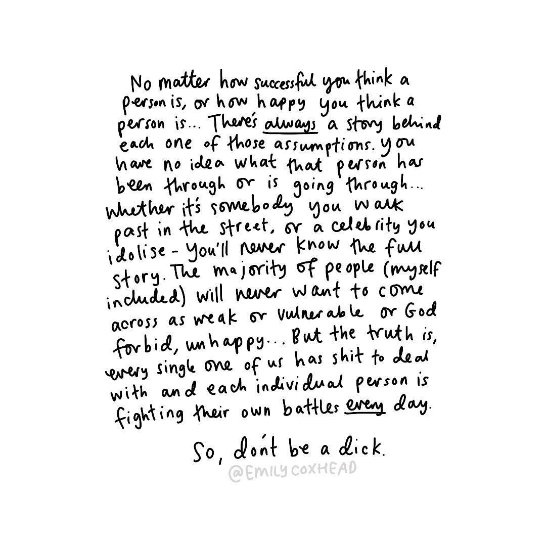 Please, just be kind. 😣💔