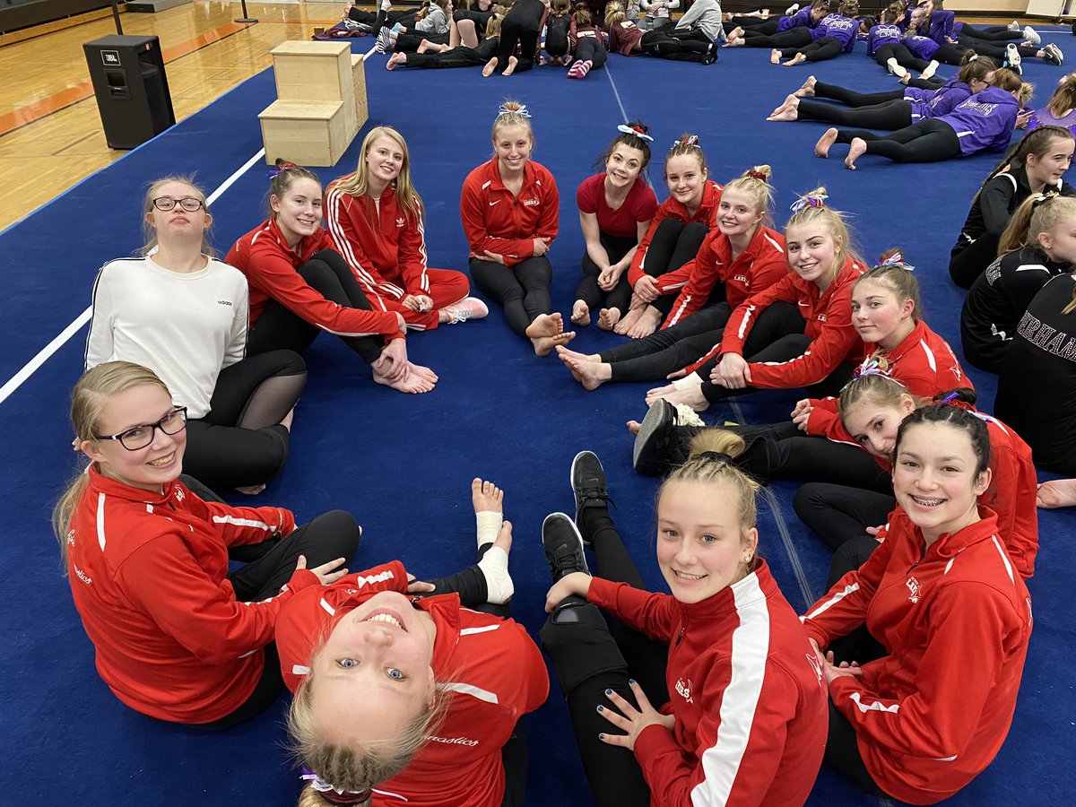 lakergym's tweet photo. We are unbelievably proud of this group of young women. They took control of their opportunities and performed The Laker Way... with class, elegance and grace. #sailsfull https://t.co/gg7GzrGqgG
