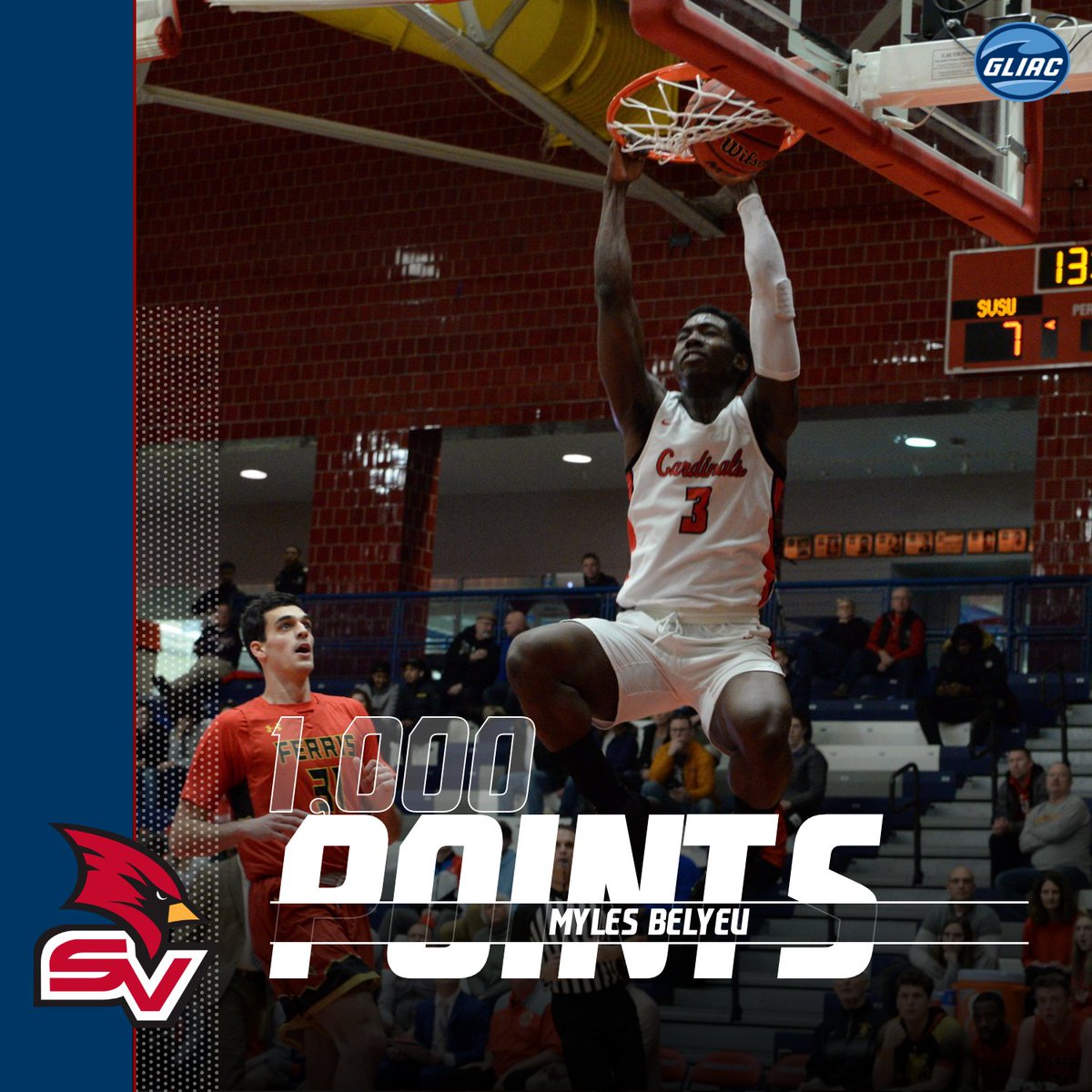 svsuathletics's tweet photo. Congrats to Myles Belyeu for surpassing the 1,000-point mark in today's game vs Davenport!! #svsumbb @SVSU_MBB @BelyeuA https://t.co/NEhlTk1TEF