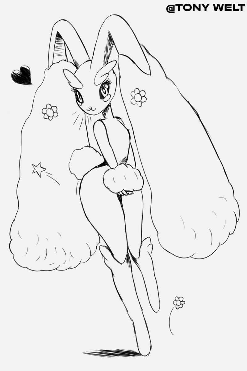 Simple Sketch of Loponny
#pokemon 