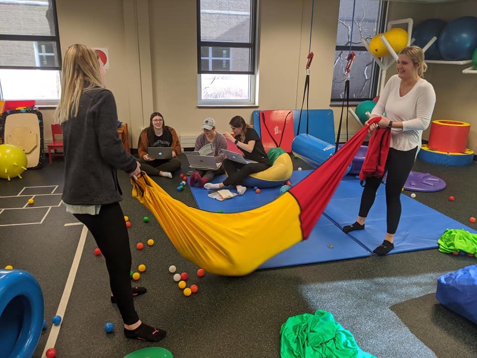 CSM_Omaha's tweet photo. This is what hands-on learning looks like! S/O to Dr. Pilakowski for the fun-filled lab work this week in our pediatrics courses! #CSMOT๐ https://t.co/okj86XezyW
