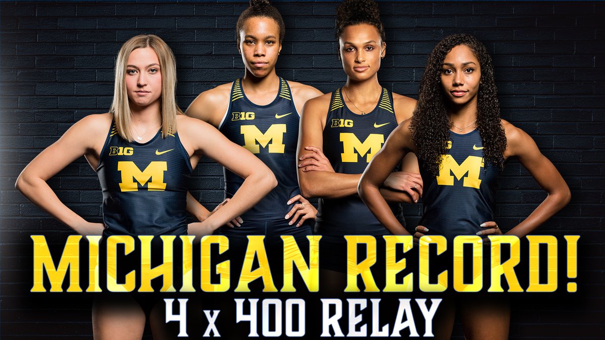 #TysonInvite | Women's 4x400 Relay

‼️‼️ 𝗡𝗘𝗪 𝗠𝗜𝗖𝗛𝗜𝗚𝗔𝗡 𝗥𝗘𝗖𝗢𝗥𝗗 ‼️‼️

The 4x400 team of <a href="/emmalane311/">Emma Lane</a>, Jade Harrison, <a href="/juliahall24/">Julia St-Juste</a> &amp; <a href="/chlofoster5/">Chloe Foster</a> go 🔥3:36.70🔥 to break the old record by two seconds!

#GoBlue
