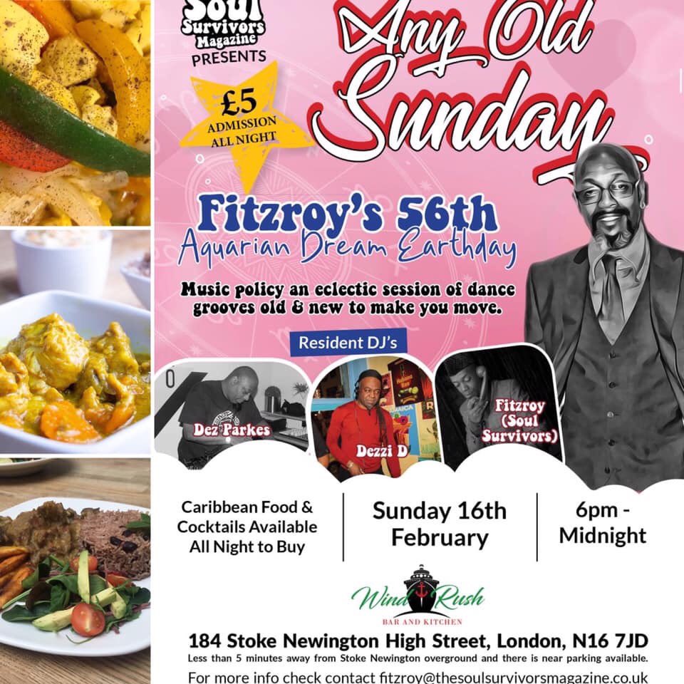 WindrushBar's tweet image. 2MORROW... 16 Feb... Any Old Sunday from 6pm... who needs  guaranteed serious eclectic music and to dance again like it's 1979... Not to be missed!!  Add food to the equation and your Sunday evening is set
#windrushbarandkitchen
#anyoldsunday #whatson #stokenewington #hackney