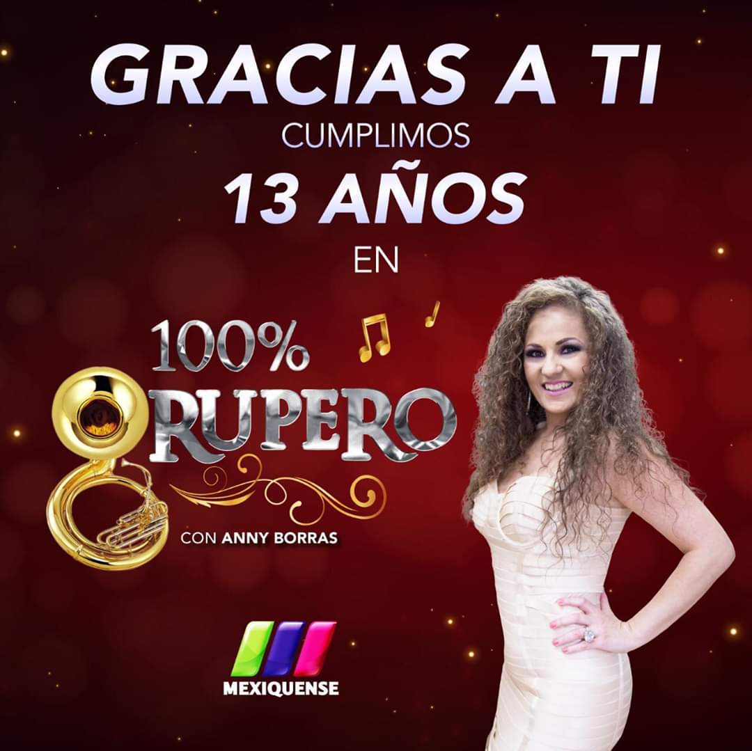 Amigas amigos hoy nos podrán ver por TV Mexiquense en el programa 100% Grupero en punto de las 7 de la noche estaremos en compañía de nuestra hermosa amiga Anni Borras.
Si nos ven nos mandan fotos o vídeos por fa
Campeche Show 
#CampecheShow
 #nuncaessuficiente 
#AlmaCorazonYvida