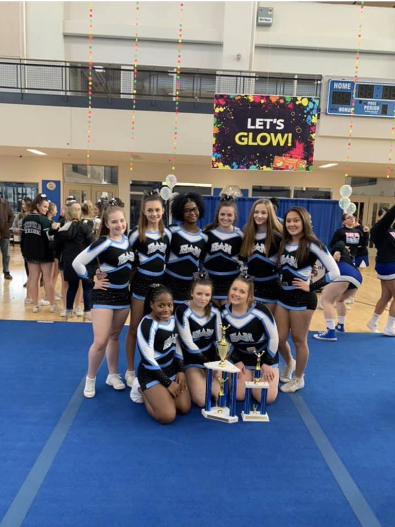 Congratulations to the cheer team on their first place finish and GRAND CHAMPS in West Springfield today!