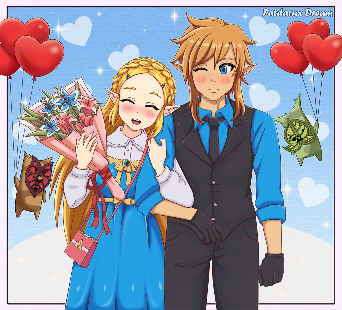 Link and Zelda for Valentine's Day! 

#zeldabreathofthewild #linkxzelda #zelink #patdarux #ValentinesDay